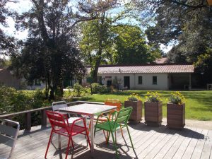 Le gîte Écume des mer et le parc paysager