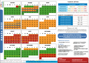 Tarif 2022